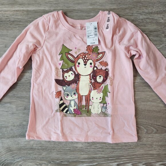 Toddler Woodland Friends Tee | Forest Court | Size 3T (NWT) - Picture 1 of 1